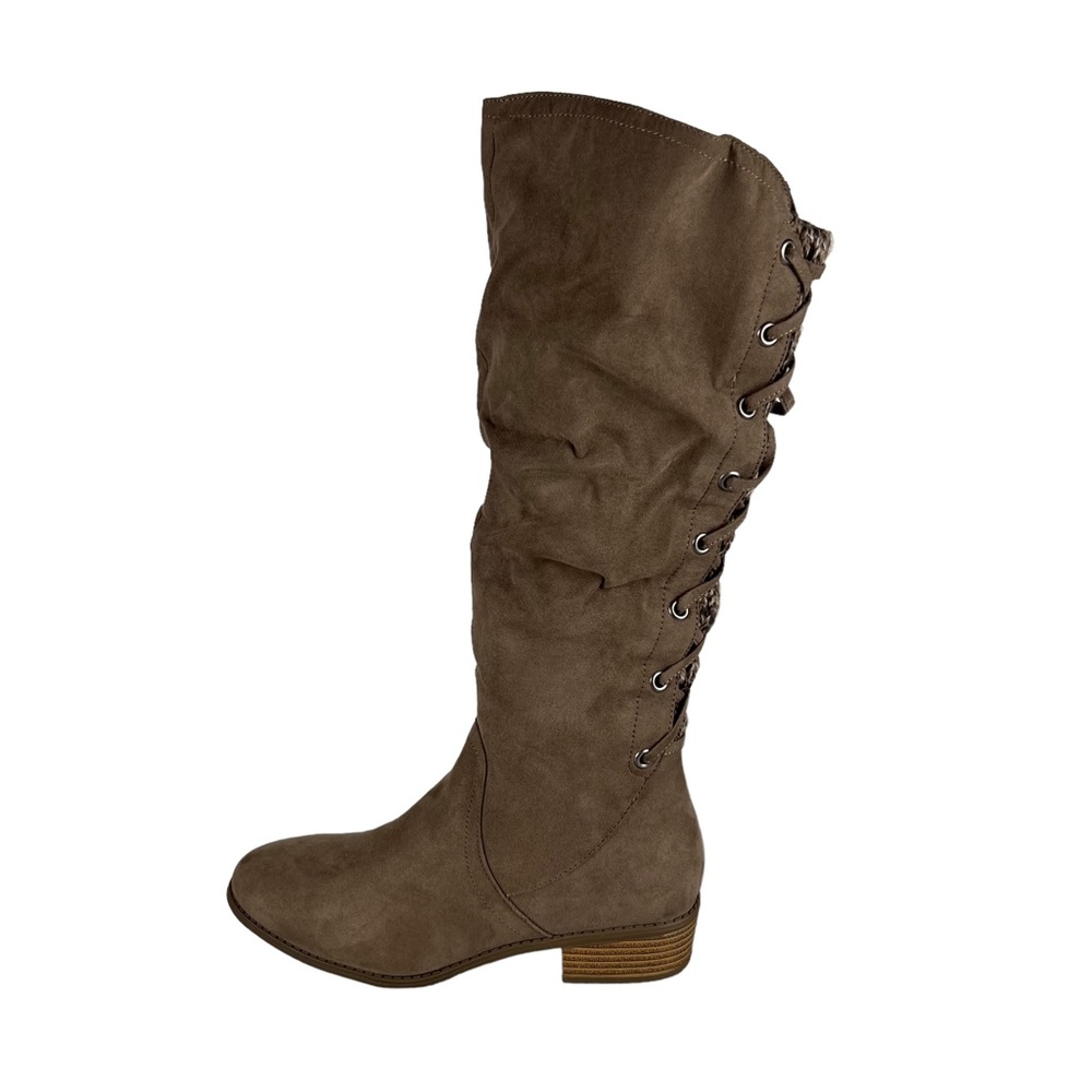 SO OTHONNA Taupe Knee-High Boots